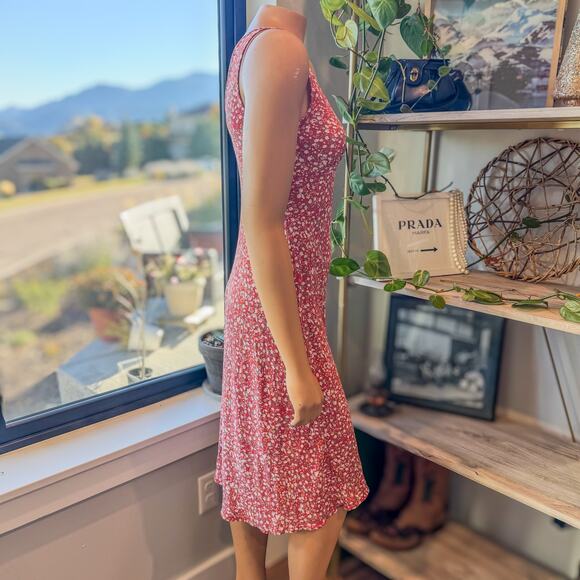 Rails Audrina Midi Dress in Red Ditsy, Feminine, Sleeveless, Women's Small - Picture 8 of 13